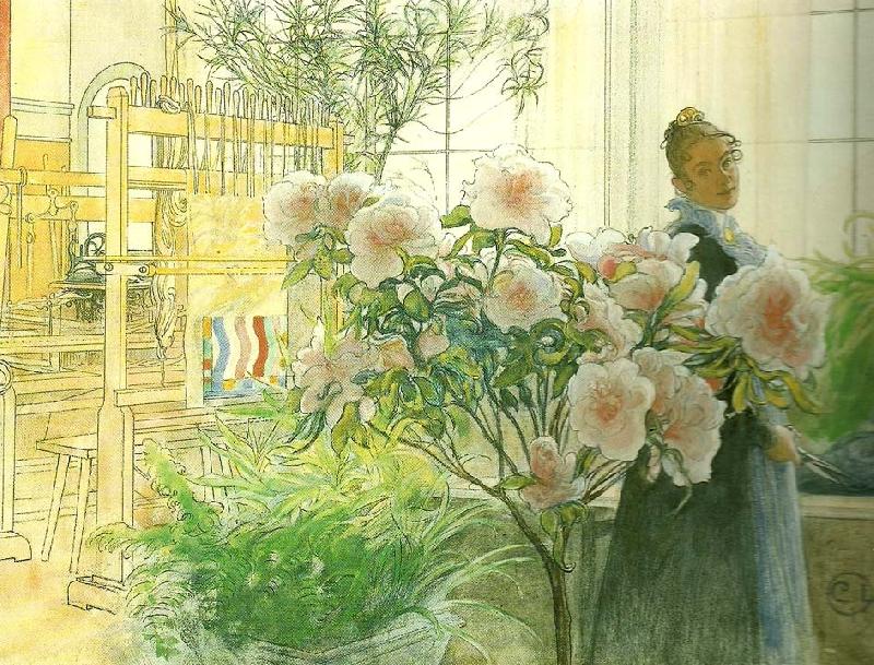 Carl Larsson azalea-karin med azalea